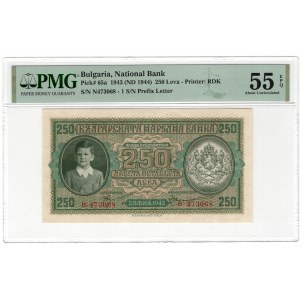 Bułgaria, 250 leva, 1943 (1944)
