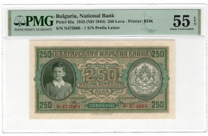 Bulharsko, 250 leva, 1943 (1944)