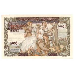Serbia, 1000 dinars 1941