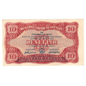 Jugosławia, 10 lir 1944 (słoweńscy partyzanci)