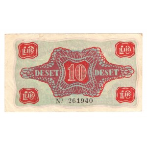 Jugosławia, 10 lir 1944 (słoweńscy partyzanci)