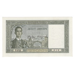 Yugoslavia, 10 dinar 1939