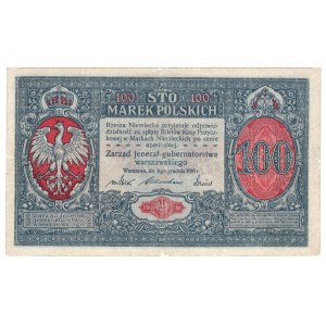 100 marek polskich, 1916, seria A, jenerał