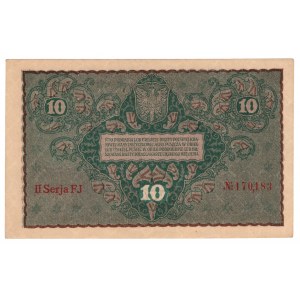 Polska, 10 marek polskich 1919, II Serja FJ