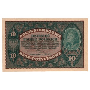 Polska, 10 marek polskich 1919, II Serja FJ