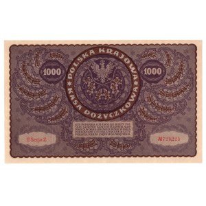 Polska, 1000 marek polskich 1919, II Serja Z