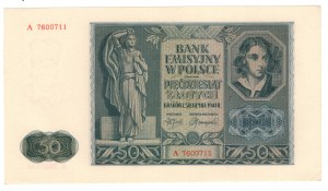 50 zlotých 1941, série A