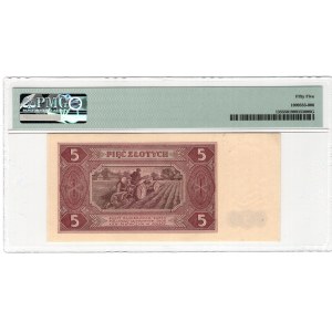 5 złotych 1948, seria A, pierwsza seria - rzadki