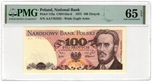 100 zlatých 1975, série AA