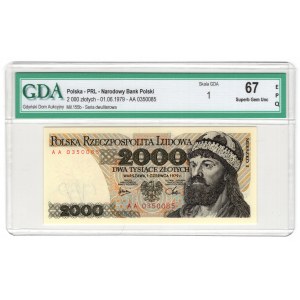 2000 złotych 1979, seria AA