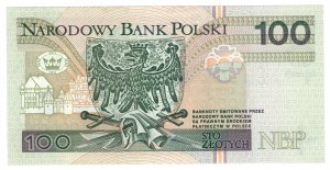 100 zlotých, 1994, série YK - náhradní série