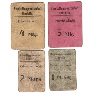 Czernica (Erbreichschacht) - obóz jeniecki przy kopalni Charlotte - zestaw 4 sztuk