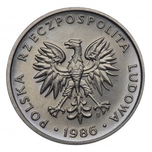People's Republic of Poland, 5 gold 1986, NIKIEL sample