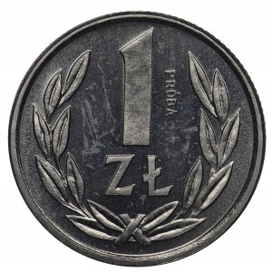 PRL, 1 złoty 1989, próba NIKIEL
