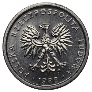 PRL, 1 złoty 1989, próba NIKIEL