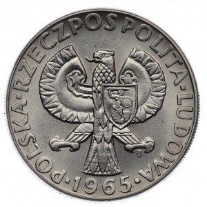 PRL, 10 zloty 1965, NIKIEL sample - Seven hundred years of Warsaw little Mermaid
