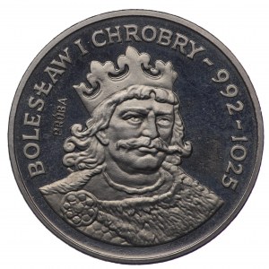 PRL, 200 złotych 1980, próba NIKIEL - Bolesław Chrobry, popiersie