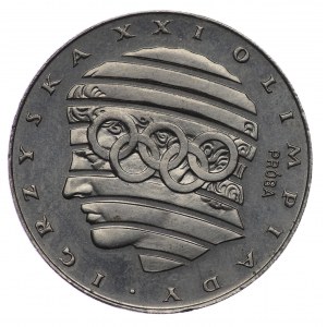 PRL, 200 złotych 1976, próba NIKIEL - Igrzyska, głowa