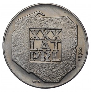 PRL, 200 złotych 1974, próba NIKIEL - XXX lat PRL