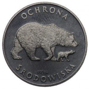 PRL, 100 złotych 1983, próba NIKIEL - Niedźwiedzie