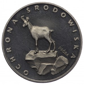 People's Republic of Poland, 100 gold 1979, NIKIEL sample - Goat on a rock