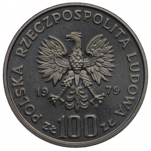 PRL, 100 zlotých 1979, NIKIEL vzorek - Henryk Wieniawski