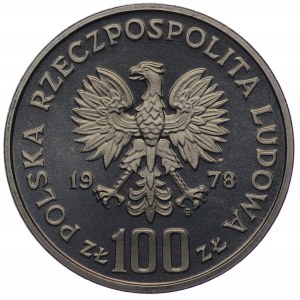 PRL, 100 złotych 1978, próba NIKIEL - Interkosmos