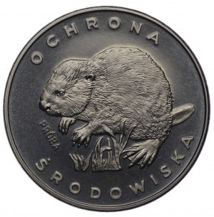 PRL, 100 zl. 1978, NIKIEL vzorek - Bobr