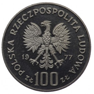 PRL, 100 złotych 1977, próba NIKIEL - Zamek Królewski na Wawelu