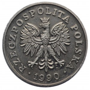 People's Republic of Poland, 50 gold 1990, NIKIEL sample