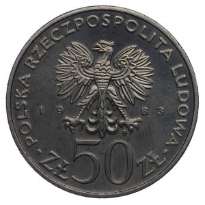 PRL, 50 złotych 1983, próba NIKIEL - Jan III Sobieski