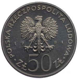 PRL, 50 zl. 1981, vzorek NIKIEL - Světový den potravin FAO