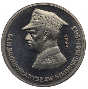 PRL, 50 zlotých 1981, NIKIEL sample - Władysław Sikorski