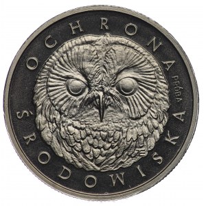 People's Republic of Poland, 200 gold 1986, CuNi sample - Owl's head