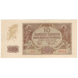 10 zloty 1940, E series