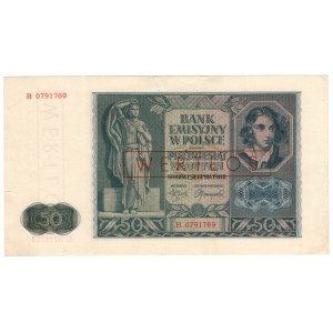 50 zloty 1941, series B, WERTLOS