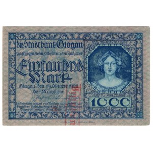 Głogów (Glogau), 1.000 mark 1922 - UNGÜLTIG