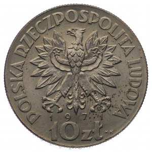 PRL, 10 złotych 1971, próba CuNi - FAO Fiat Panis