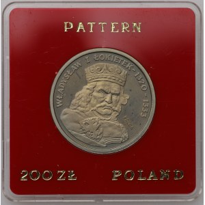 PRL, 200 złotych 1986, próba CuNi - Władysław I Łokietek