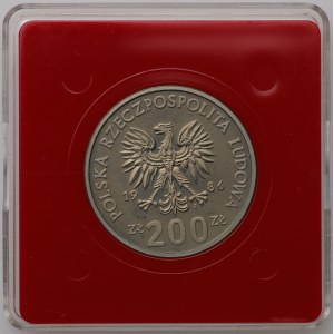 PRL, 200 złotych 1986, próba CuNi - Władysław I Łokietek