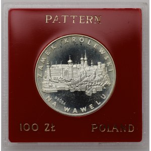 People's Republic of Poland, 100 zloty 1977, sample SILVER - Wawel Royal Castle