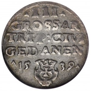 Zygmunt I Stary, Trojak Gdańsk 1539 - PRVS