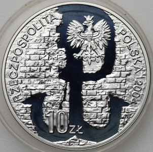 III RP, 10 PLN 2004 60. výročí Varšavského povstání
