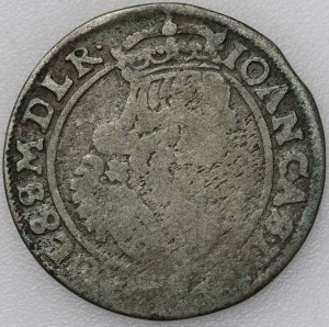 Jan II Kazimír, šestipence 1664 AT, Bydgoszcz