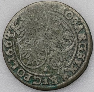 Jan II Kazimír, šestipence 1664 AT, Bydgoszcz