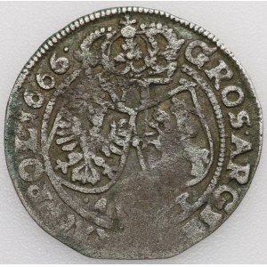John II Casimir, sixpence 1666 TT, Bydgoszcz