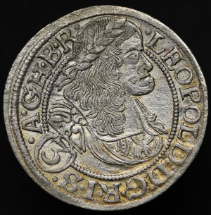 Slezsko, 3 krajcary, 1669 SHS, Wrocław
