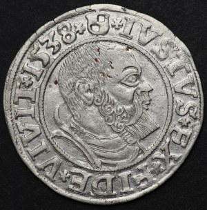 Knížecí Prusko, Albert Hohenzollern, penny 1538, Königsberg