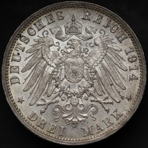 Germany, Prussia, 3 marks 1914 A, Berlin
