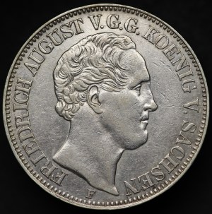 Germany, Saxony, Frederick August II, Dresden Thaler 1852 F